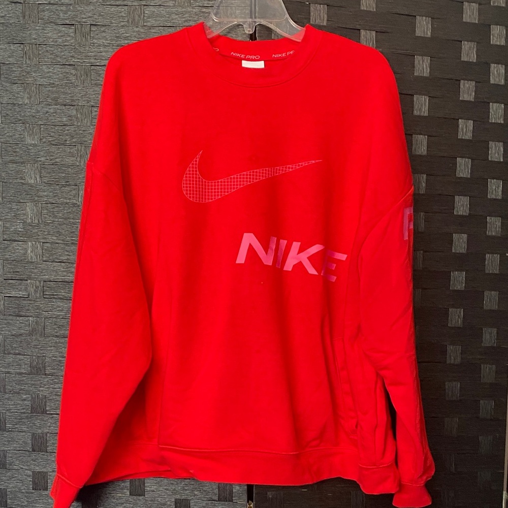 Nike Men's Bold Red Crewneck Sweater